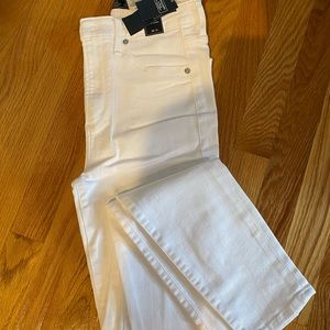 Abercrombie and Fitch white skinny jeans